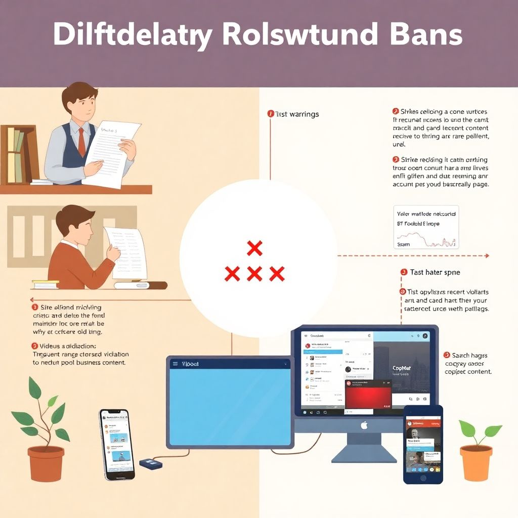 Зависимость результатов от повторных предупреждений и удаления в модерации контента