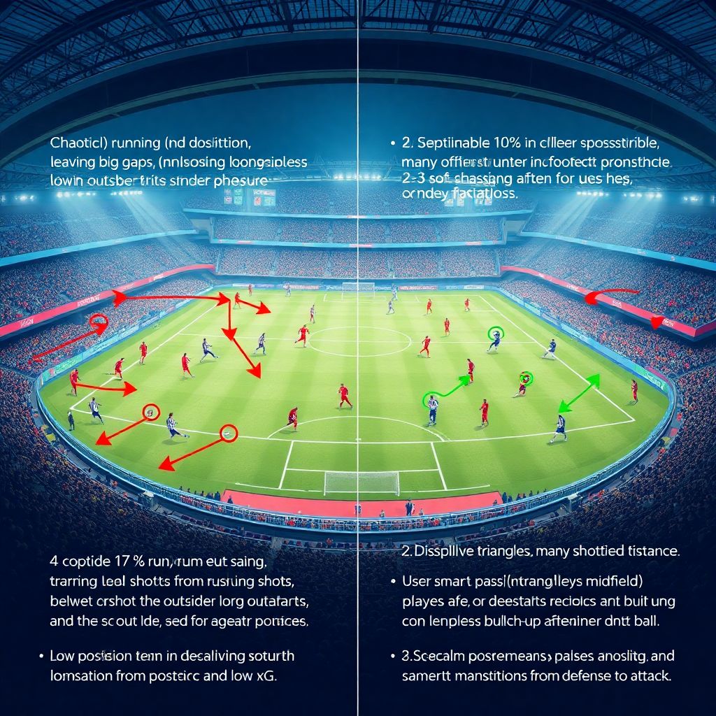 Влияние дисциплины на статистику владения и ударов в современном футболе