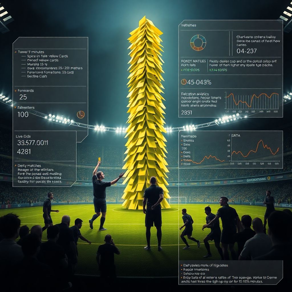 Башня желтых карточек: анализ пиков активности по футбольным матчам