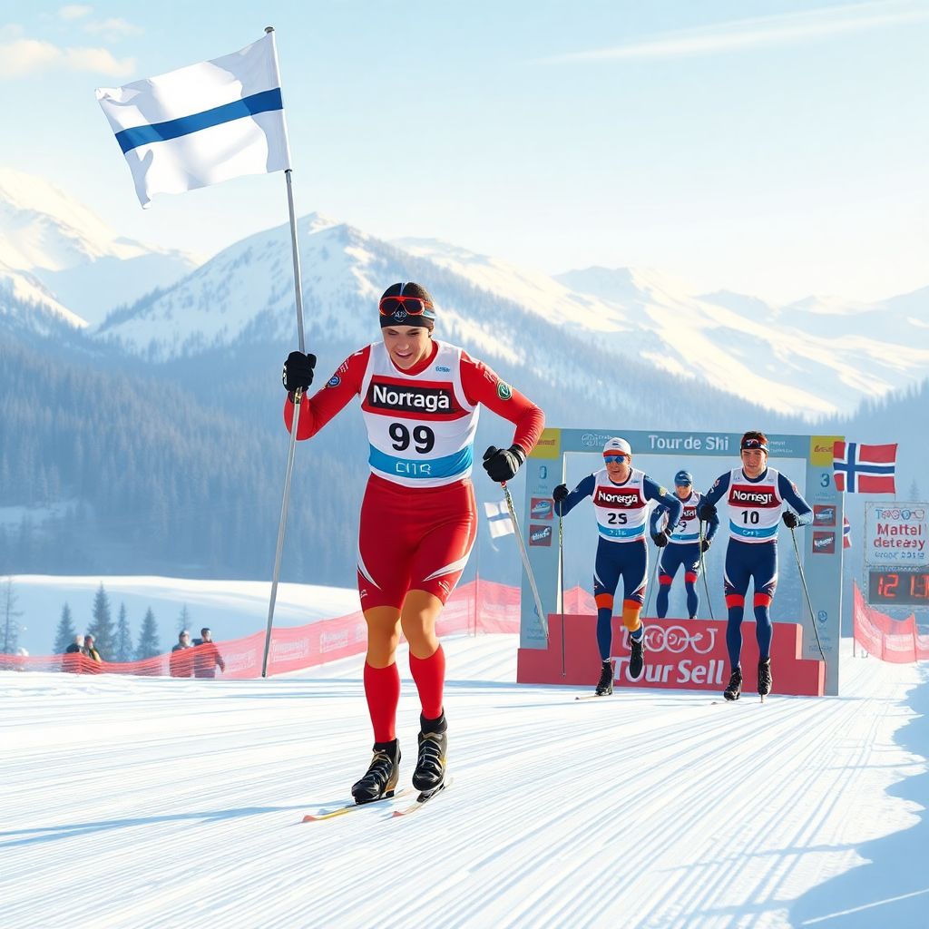 Коростелёв показал девятый результат в гонке Тур де Ски в Тоблахе