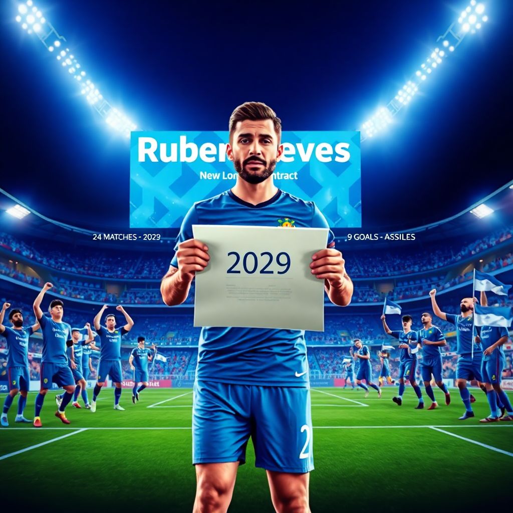 Рубен Невеш продлил контракт с Аль-Хилялем до 2029 года и стал ключевым игроком клуба